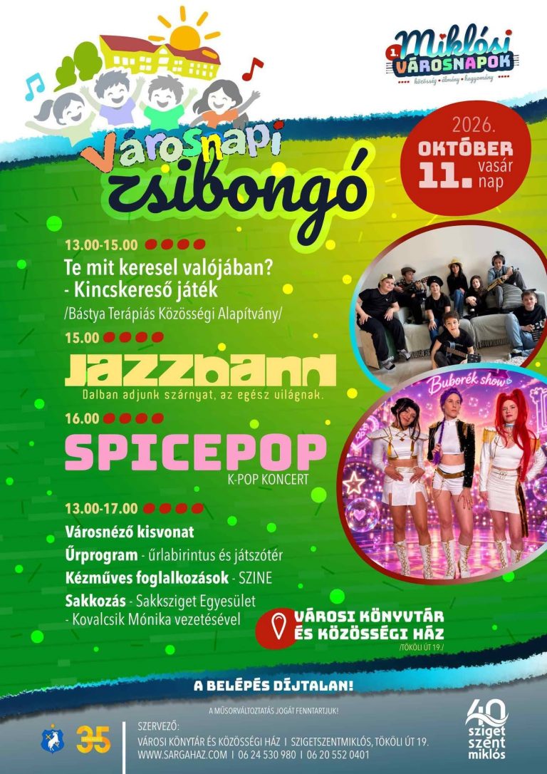 Városi zsibongó – 2026.10.11.